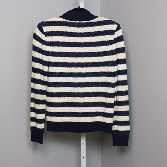 St. John Sport wool blend Zip front cardigan size P - Picture 2 of 8